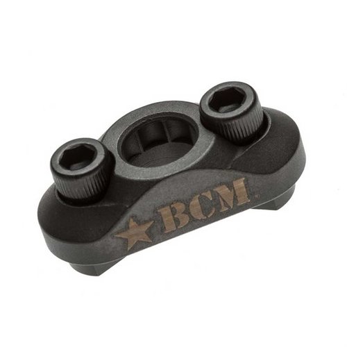 The BCMGunfighter M-LOK QD Sling Mount offers a stable, low-profile attachment for pushbutton swivels, made from durable steel for reliable performance.