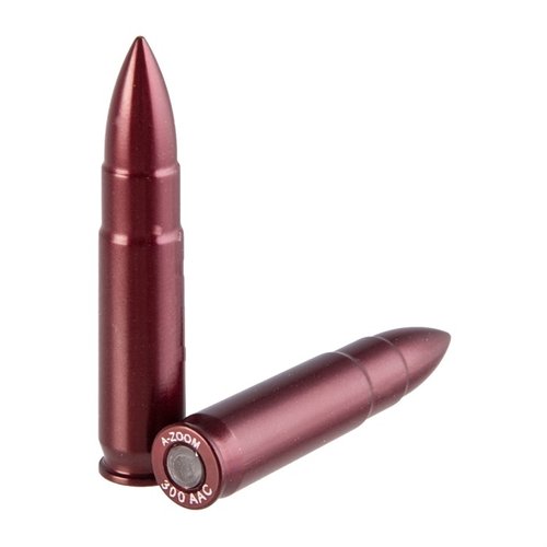 Enhance your shooting skills with A-ZOOM 300 AAC Blackout Snap Caps; durable aluminum design for dry firing, reloading practice, and improved gun handling.