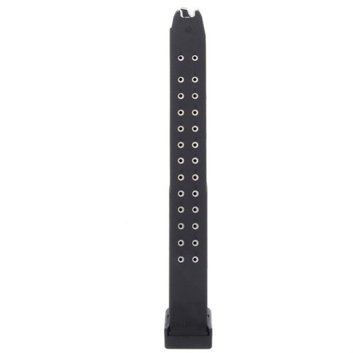 Enhance your shooting experience with the KCI 31-round .40 S&W magazine, featuring durable polymer construction, stainless steel support, and compatibility with Gen3 & Gen4 Glock 22/23.