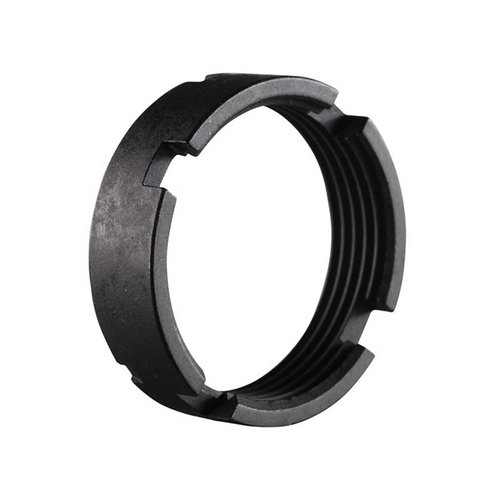 The Luth-AR Carbine Castle Nut is designed for MBA-3/MBA-4 kits, ensuring a secure fit on Mil-Spec or Commercial Carbine receiver extensions.