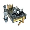 Experience enhanced precision with the Redding 6mm Creedmoor Premium Deluxe Die Set, featuring a Carbide Size button for effortless resizing and a Bullet Micrometer for accurate seating.