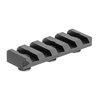 The Arisaka Low Profile Picatinny Rail offers a sleek design, only 0.277" high, providing 5 slots for accessories while reducing bulk on KeyMod systems.