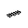 The Arisaka Low Profile Picatinny Rail offers a sleek 2.15" design, reducing height by 40%, with 5 slots for accessories, ensuring a compact and efficient setup.