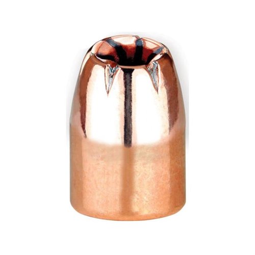 Berry's 45 Caliber Hybrid HP Superior Plated Bullets offer precision accuracy, affordability over jacketed rounds, and reduced barrel fouling with lead.