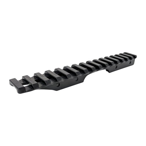 The Area 419 CZ 455 Picatinny Scope Rail features a single-piece design, enhances stability, includes a bubble level, and is machined from durable 7075 aluminum.