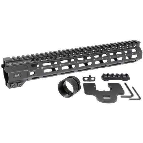 Enhance your AR-15 with the Midwest Industries Combat M-LOK Handguard, featuring a free-float design, seven M-LOK points, and a continuous Picatinny rail.