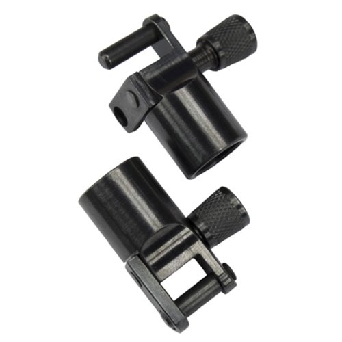 Easily attach a tactical sling to any rifle with traditional sling studs using the Grovtec Push Button Base To Stud Adaptor for versatile, hassle-free use.