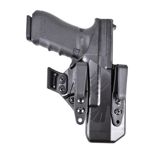 The Eidolon Holster for Glock® offers a precisely fitted shell for maximum comfort and concealment, with customizable attachment points and a 1.5" belt loop.
