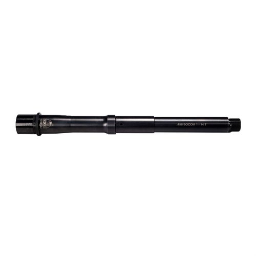 .458 SOCOM Faxon Firearms Gunner Barrel offers a durable 10.5" length, 1:14 twist rate, and corrosion-resistant Nitride finish for reliable big-bore performance.