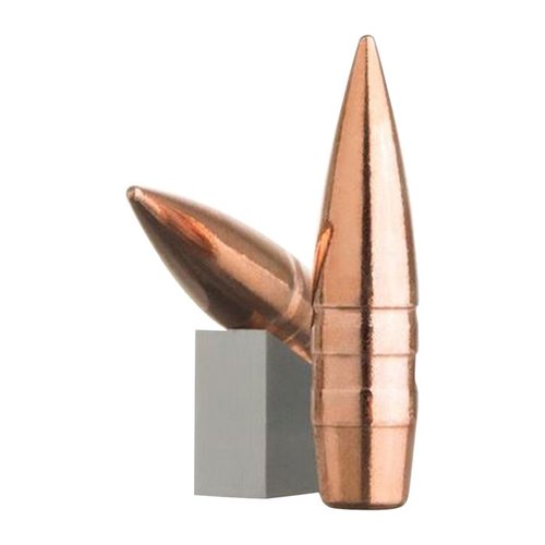 Experience unmatched precision with LeHigh Defense 30 Caliber Match Solid Copper Boat Tail Bullets, crafted using CNC technology for superior repeatability.