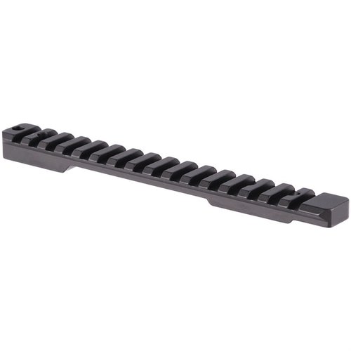 The Talley Remington Picatinny Base offers lightweight aluminum construction, 0 MOA elevation, and multiple slots for customizable scope mounting.