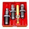 The LEE Precision Pistol Carbide 3-Die Set for 455 Webley Mark II includes essential dies for sizing, seating, and expanding, all without needing sizing lube.