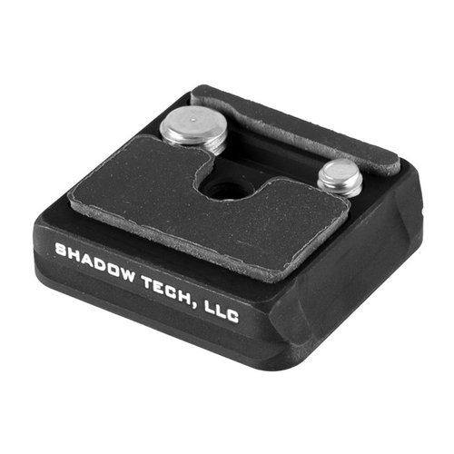 The ShadowTech MARC QD plate offers ultra-lightweight, durable mounting for scopes and cameras, compatible with Arca-Swiss and Manfrotto systems.
