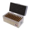 Experience lower recoil and improved powder ignition with Peterson's 6mm Creedmoor brass, available in large or small primer pockets for enhanced performance.