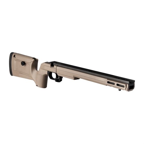 Enhance your Howa 1500 with the Kinetic Research Group Bravo Chassis, featuring a rigid aluminum backbone, adjustable cheek riser, and M-LOK compatibility.
