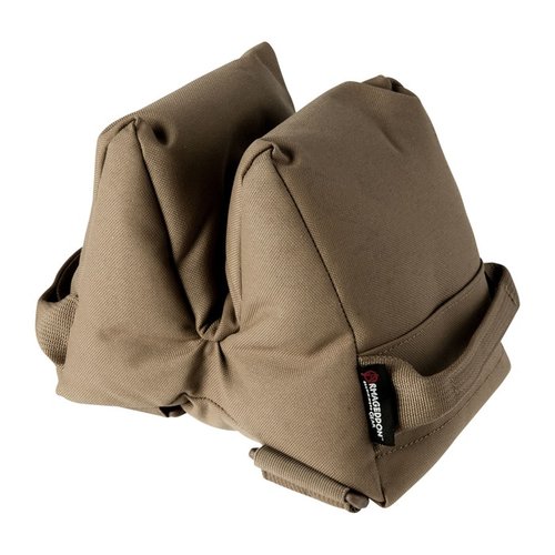 The Game Changer offers versatile support on irregular surfaces, with adjustable fill for stability, portability, and hands-free shooting convenience.