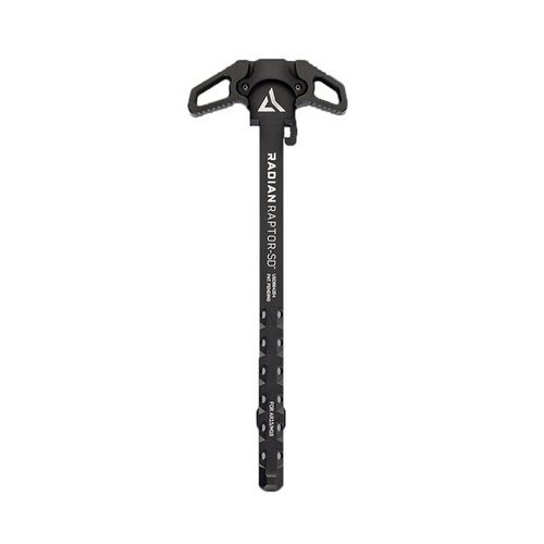 The Radian Weapons AR-308 Raptor-SD Charging Handle features a ported shaft to redirect gas away from your face, enabling rapid ambidextrous charging.