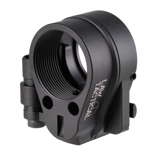 The LAW TACTICAL HK417/MR762 GEN3 Folding Stock Adapter offers solid-steel durability, compact storage, and easy single-button operation for versatile use.