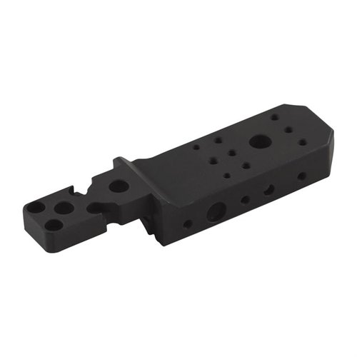 The KRG Spigot Mount offers versatile mounting options for Whiskey-3, X-ray, and Bravo chassis, enhancing stability for bipods and accommodating larger barrels.