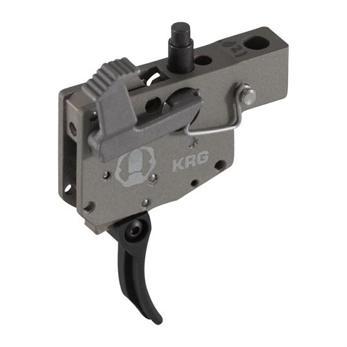Enhance your Tikka T3 with the Midas 2-Stage Trigger, featuring adjustable stages, over travel, and a comfortable shoe for precision shooting.