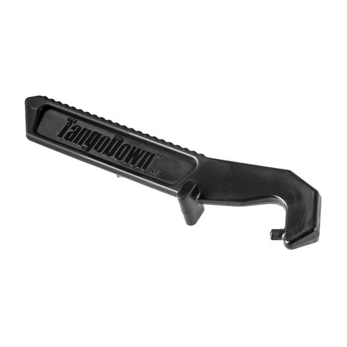Easily remove Glock magazine floorplates with the durable TANGODOWN tool, designed for leverage without damaging your magazines; perfect for maintenance and upgrades.