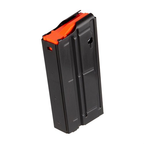 Upgrade your AR .308 with D&H Industries' 20-round steel magazines for 6.5 Creedmoor, featuring a durable black finish for reliable performance.