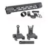 Upgrade your AR-15 with the Midwest Industries Slim Line Handguard featuring M-LOK points and integrated Flip-Up Combat Sights for enhanced accuracy and versatility.