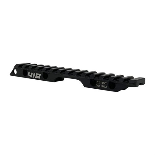 The Area 419 CZ 457 Improved Scope Rail features 30 MOA elevation, a built-in bubble level, and enhanced length for optimal eye relief and stability.
