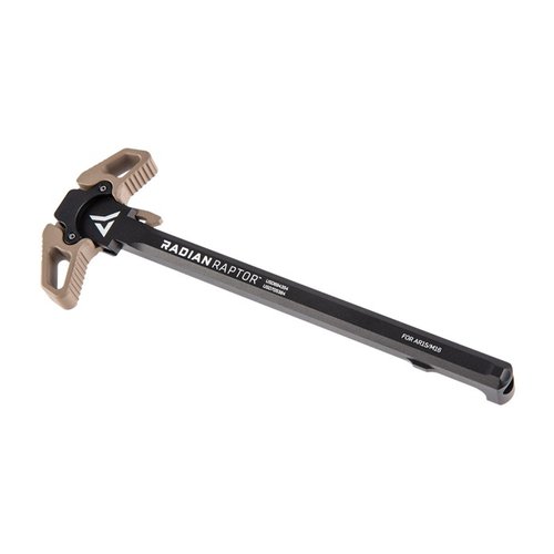 Upgrade your AR-15 with the Radian Weapons Ambidextrous Raptor Charging Handle and Talon Safety, featuring durable 7075 aluminum and versatile 90/45-degree selector.