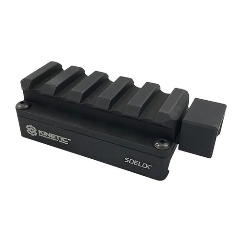 The KDG SIDELOK Short Universal Riser allows easy, tool-free mounting on Picatinny rails, ensuring your optic retains zero even after removal.
