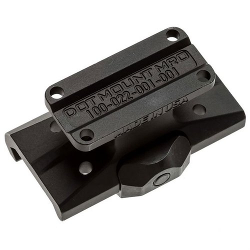 The Reptilia DOT Mount, crafted from 7075-T6 aluminum, offers a robust lower 1/3 co-witness for Trijicon MRO, ensuring durability and snag-free performance.