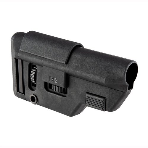 The B5 Systems Precision Stock offers tool-less adjustments for length of pull and cheek height, compatibility with folding adapters, and versatile sling mounting options.