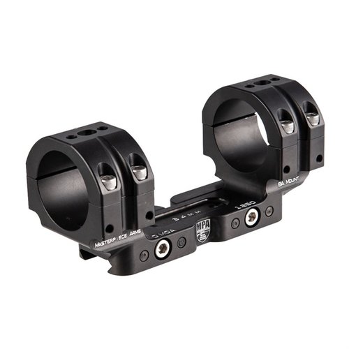 The Masterpiece Arms 34mm Scope Mount offers precision machining, robust aluminum construction, and an absolute return to zero for reliable optics on bolt action rifles.