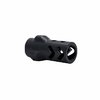 The ANGSTADT ARMS 9MM 3-Lug Adapter Dual Chevron Muzzle Brake offers quick suppressor attachment, effective flash mitigation, and recoil management for enhanced shooting performance.