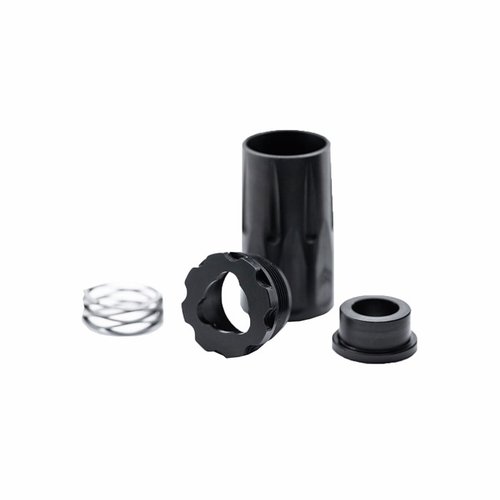 Enhance your shooting experience with the ANGSTADT ARMS 9MM 3-LUG BLAST CAN, directing concussive forces downrange and allowing quick detachment for suppressors.