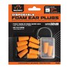 Stay protected on the range with Walkers Game Ear Foam Ear Plugs, featuring a neckband for easy access and a noise-reduction rating of 25 decibels.