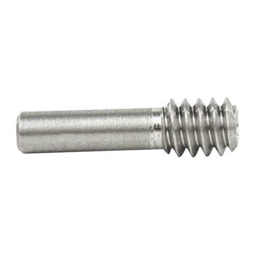 Aero Precision's stainless steel threaded roll pin, designed for M4E1/M5 receivers, ensures secure installation with a 6-32 thread pitch using a 1/16" Hex Key.