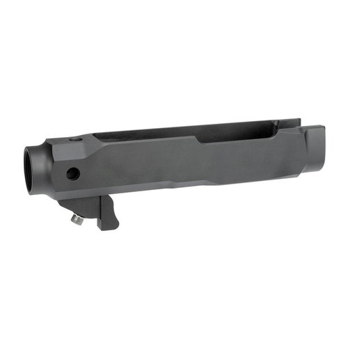 Upgrade your Ruger® 10/22 TakeDown® with the lightweight Midwest Industries chassis, featuring easy installation, QD sling sockets, and a durable aluminum build.