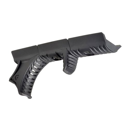 Enhance your shooting with the versatile Strike Industries Hand Stop Kit, featuring 3 configurable sections for optimal recoil management and ergonomic grip.