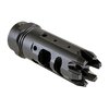 The Strike Industries King-Comp features a dual chamber design to reduce recoil and side concussion, making it an ideal combo muzzle device for enhanced shooting control.