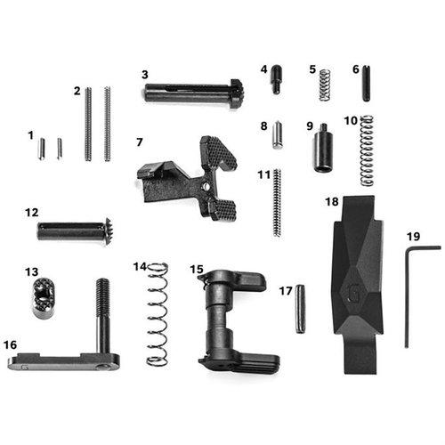 Upgrade your AR-15 with Geissele's Ultra Duty Lower Parts Kit, featuring stainless steel components for durability, enhanced usability, and compatibility with Geissele triggers.