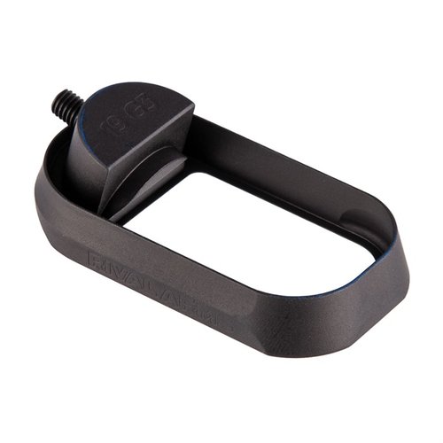 Enhance your Glock® 19 with the Rival Arms Two Piece Magwell, designed for quick magazine reloads and improved alignment, ensuring you stay in the action.