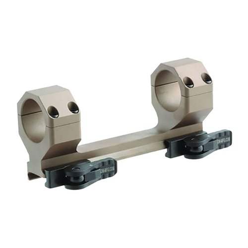 The American Defense Delta Scope Mount offers a lightweight, durable 6061-T6 aluminum design with a patented QD Auto Lock Lever for secure attachment on flattop AR-15s.