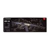 The TekMat Ultra 44 Long Gun Cleaning Mat features waterproof, scratchproof fabric with a detailed schematic, ensuring optimal maintenance for your firearm.