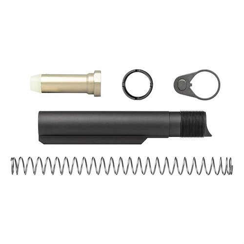 Enhance your AR .308 build with Aero Precision's kit featuring a revolutionary buffer tube, Carrier Support Extensions, and Position Guide Drain Holes for improved reliability.