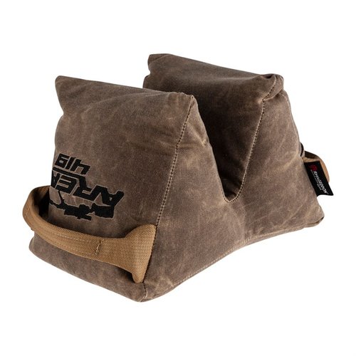 The AREA 419 Waxed Canvas RailChanger OG offers custom fit for RailChanger models, serving as a versatile barricade bag for stable shooting and quick transitions.