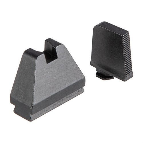 The XL Suppressor Sight Set for Glock® offers extra tall sights for optimal sight picture with suppressors and RMRs, featuring machined steel and anti-glare design.
