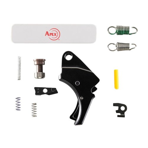 Enhance your S&W M&P M2.0 with the Apex Tactical Curved Forward Set Trigger Kit for smoother, shorter pulls and a reduced weight of 3-4 lbs.