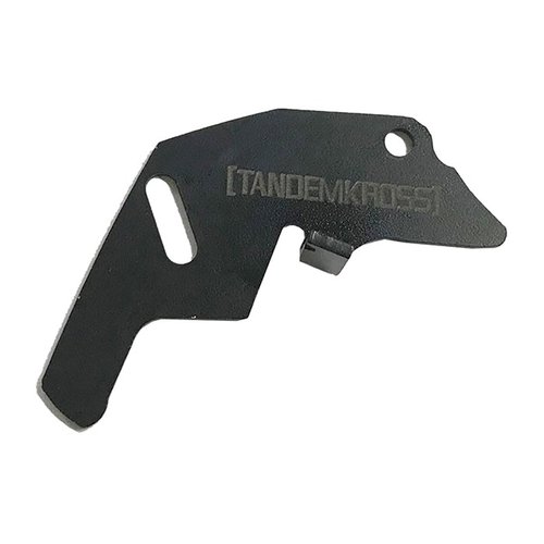 The TANDEMKROSS 'Guardian' Bolt Release Plate for Ruger 10/22 offers easy, intuitive bolt release, durable Black Oxide finish, and simple drop-in installation.