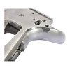 The EGW JEM Beavertail Grip Safety offers oversized dimensions for custom fitting, a wider beavertail for better frame integration, and enhanced engagement for reliable safety.